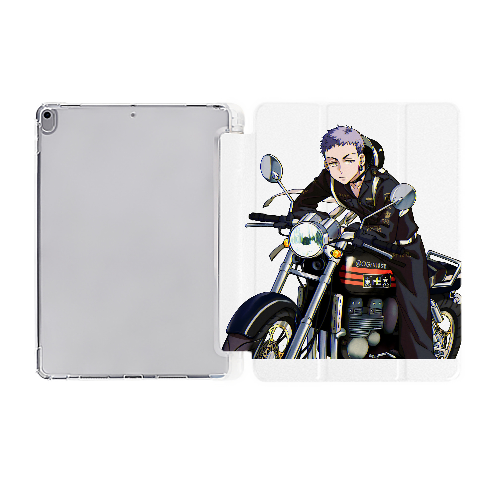 （画像用） 東京リベンジャーズ Tokyo Revengers IPad ケース ペン収納付き 三つ折りスタンド PUレザー×シリコン 対応機種9.5/10.5/10.9インチ